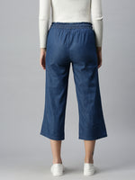 De Moza Ladies Palazzo Mid Blue