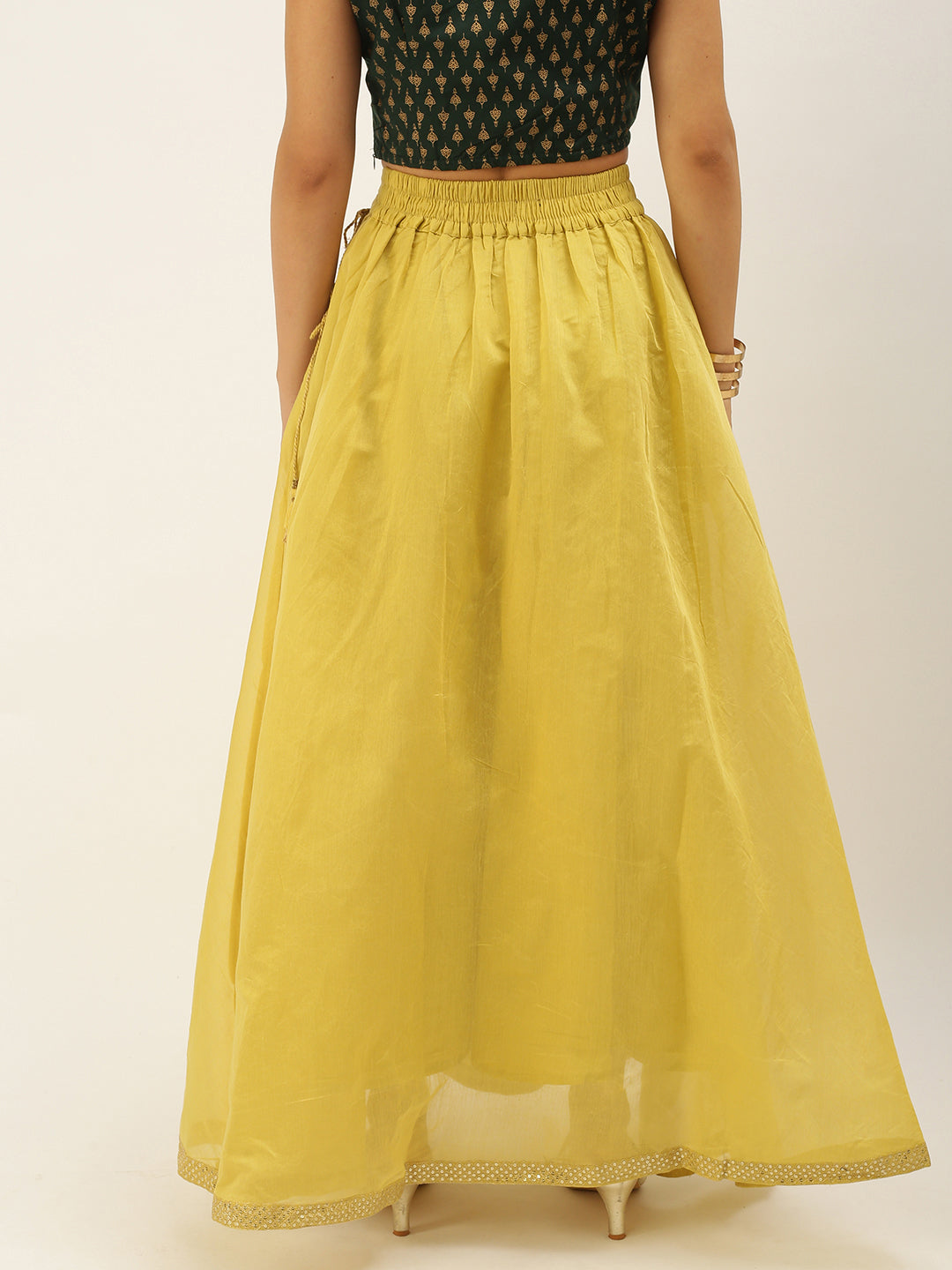 De Moza Women's Skirt Lime Yellow