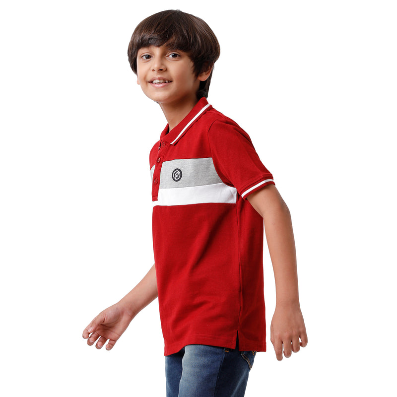 Pack of 2 Pipin Boys T-shirt Navy Blue & Maroon