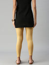 De Moza- Ladies Ankle Length Leggings Gold - De Moza