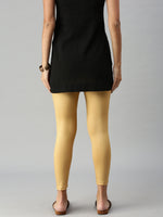 De Moza- Ladies Ankle Length Leggings Gold - De Moza