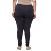 De Moza Women Plus Size Churidar Leggings Solid Dark Grey