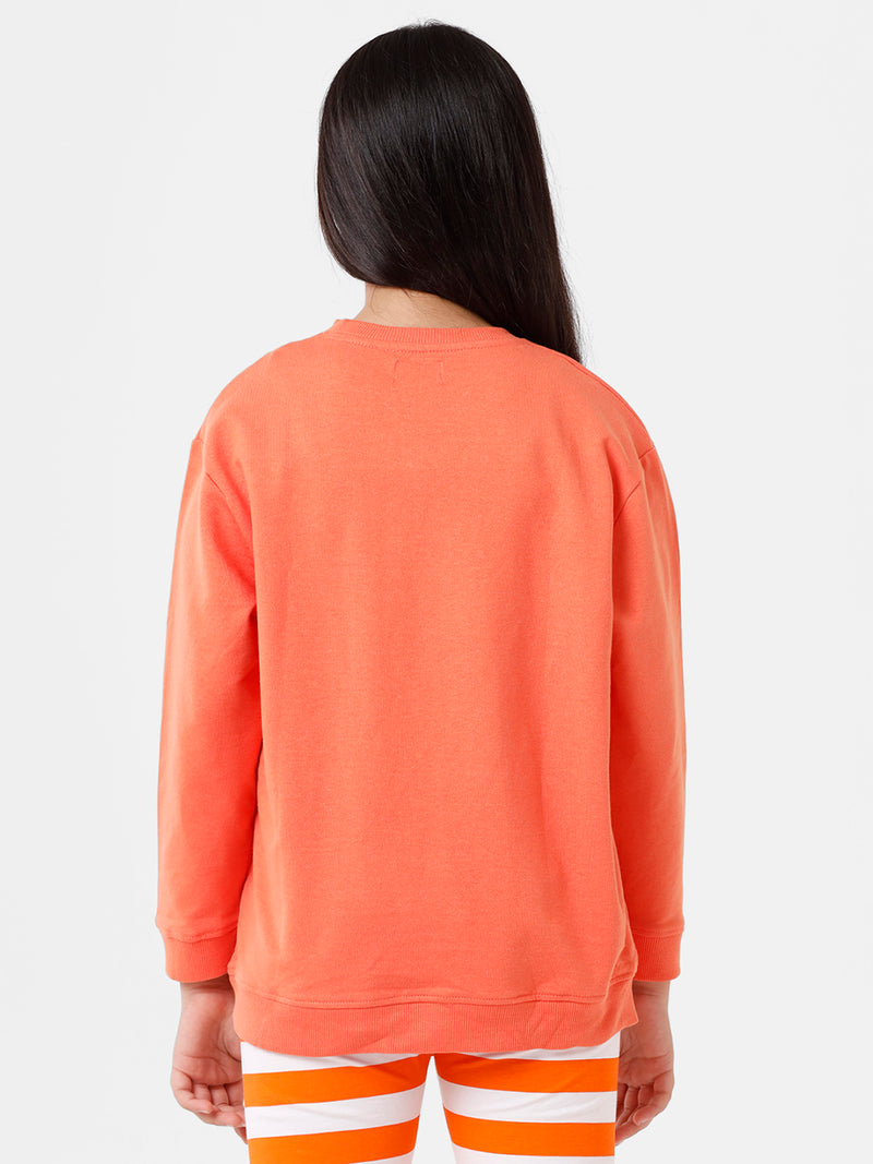 Kids - Girls Printed Sweatshirt Flamingo