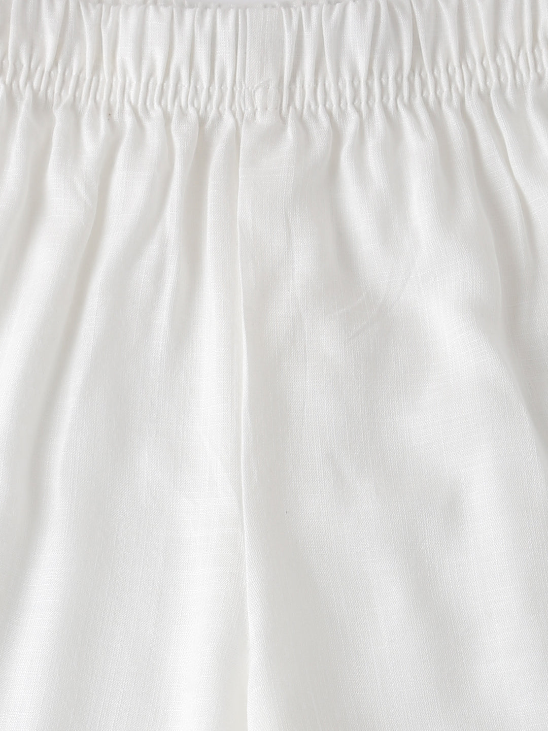 De Moza Kids - Girls Palazzo Woven Bottom Solid Rayon Offwhite - De Moza (6595158605887)