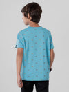 PIPIN Boys Printed T-shirt Light Blue