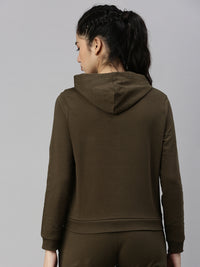 De Moza Ladies Sweatshirt Olive Green