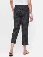 De Moza Ladies Printed Straight Pant Black