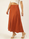 De Moza Women's Culottes Rust Orange
