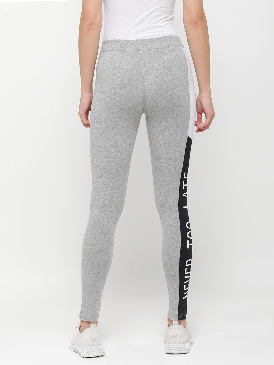 De Moza Ladies Active Wear Leggings Grey Melange