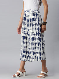 De Moza Women’s Printed Culottes Indigo