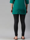 De Moza Women's Premium Churidhar Leggings Solid Cotton Dark Grey - De Moza (6679540629567)