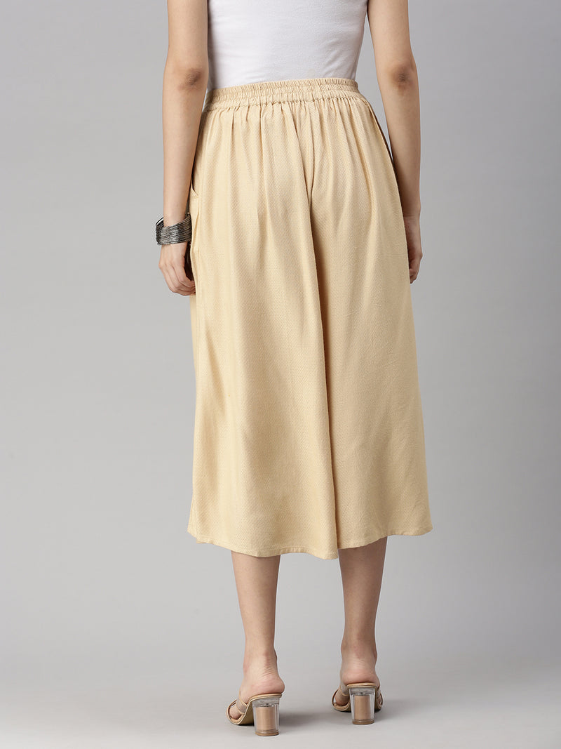 De Moza Women's Culottes Beige