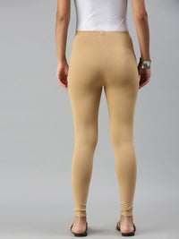 De Moza Ladies Ankle Length Leggings Solid Cotton Skin - De Moza