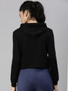 De Moza Ladies Printed Sweatshirt Black