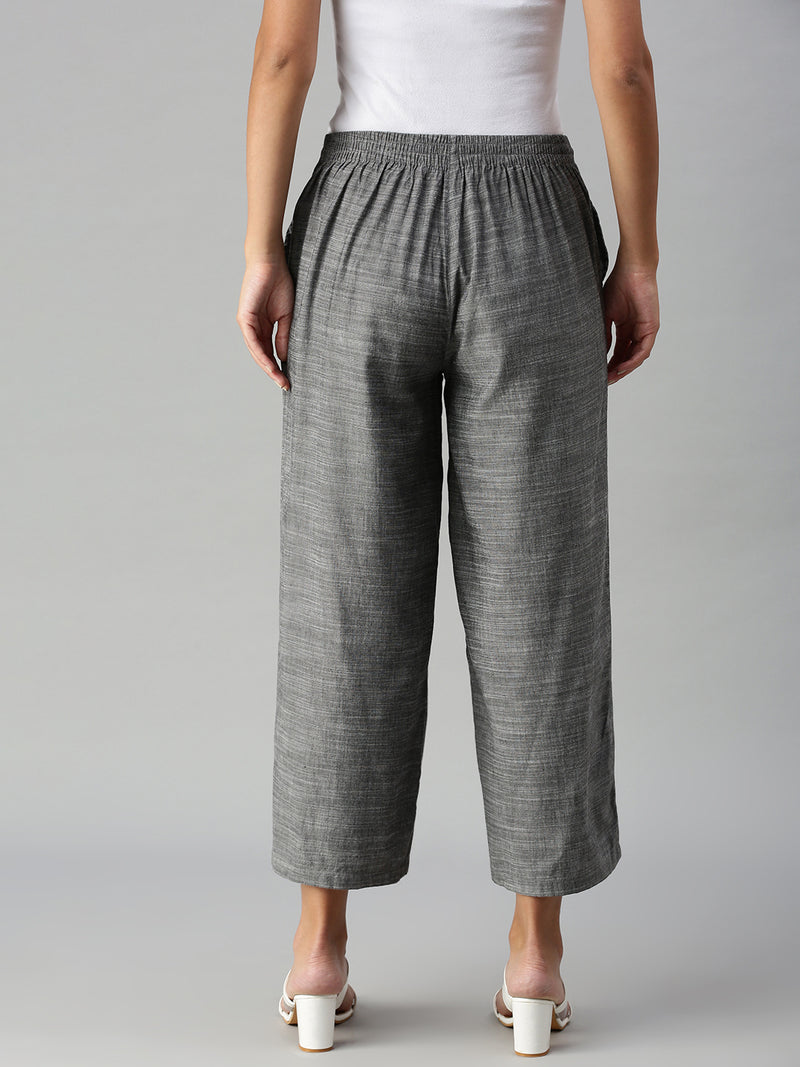 De Moza Ladies Palazzo Dark Grey