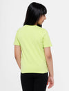 Kids - Girls Printed Top Green Glow
