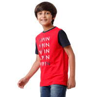 Pack of 2 Pipin Boys T-shirt Black & Raising Red