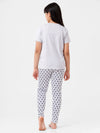 Kids – Girls Printed Pyjama Set Grey Dawn