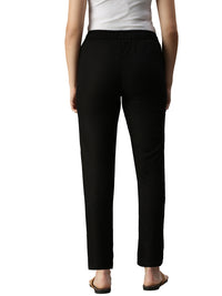 De Moza Women's Straight Pant Black