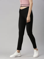 De Moza Women's Denim Jeggings Black