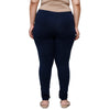 De Moza Women Plus Size Churidar Leggings Dark Navy Blue