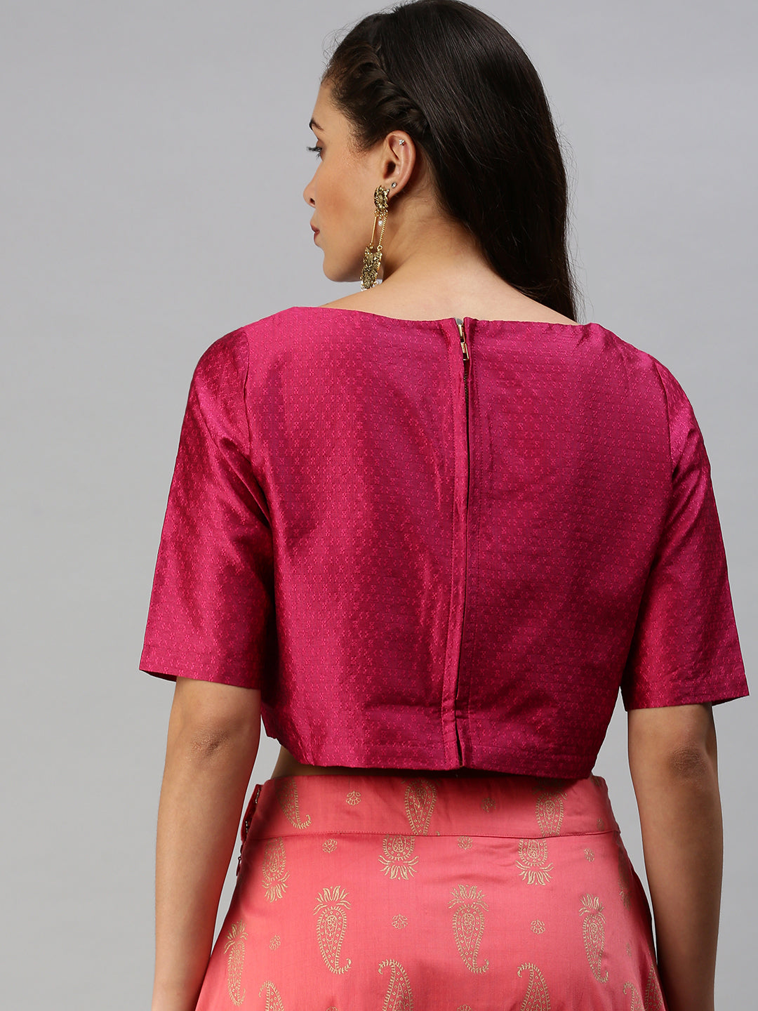 De Moza Women's Blouse Fuchsia