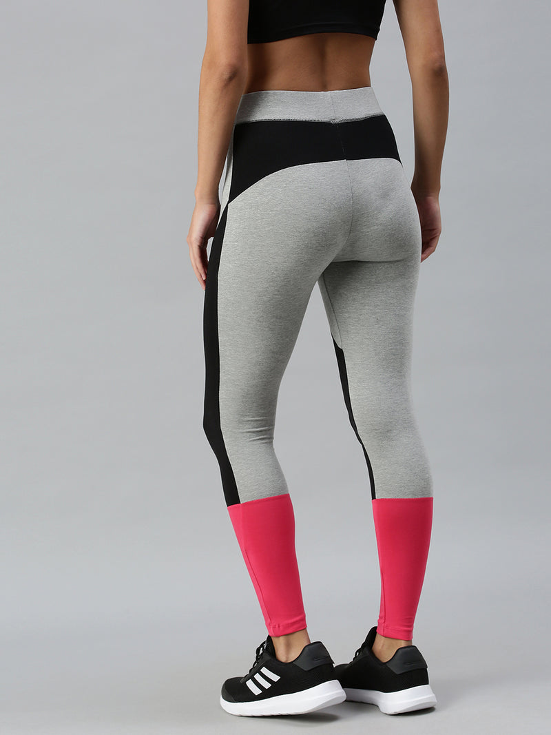 De Moza Ladies Active Wear Leggings Grey Melange