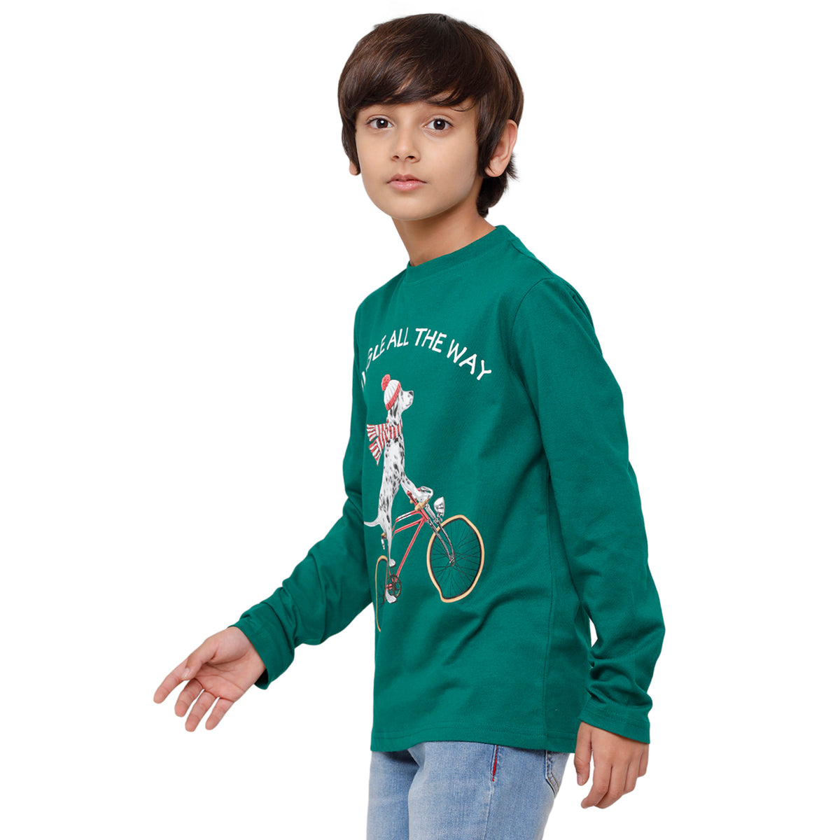 Pack of 2 Pipin Boys T-shirt White & Bottle green