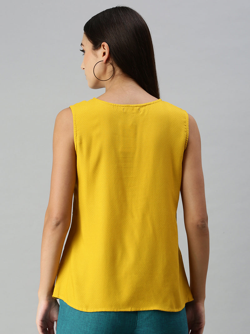 De Moza Women’s Crop Top Mustard