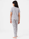 Kids – Girls Printed Pyjama Set Grey Melange