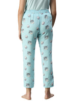 De Moza Ladies Printed Pyjama Pant Blue