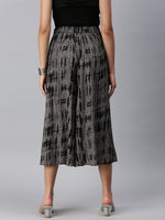 De Moza Women’s Printed Culottes Dark Grey