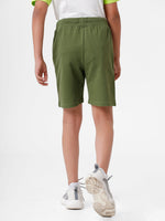 Kids - Boys Printed Shorts Olive Green