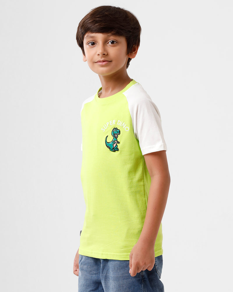 Pack of 2 Pipin Boys T-shirt Bottle green & Lime