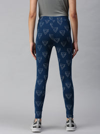 De Moza Women’s Printed Ankle Leggings Posedion