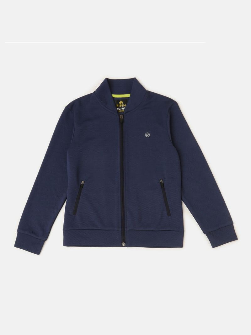 Kids – Boys Active wear Jacket Navy Blue