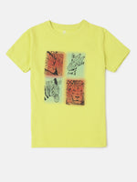 PIPIN Boys Printed T-shirt Light Green