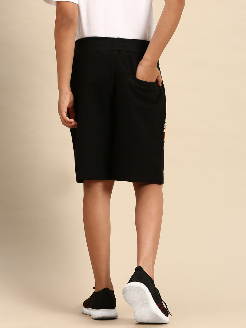 Kids - Boys Printed Shorts Black