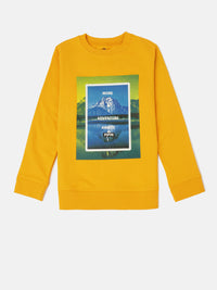 Kids - Boys Printed Sweatshirt  Bright Yellow