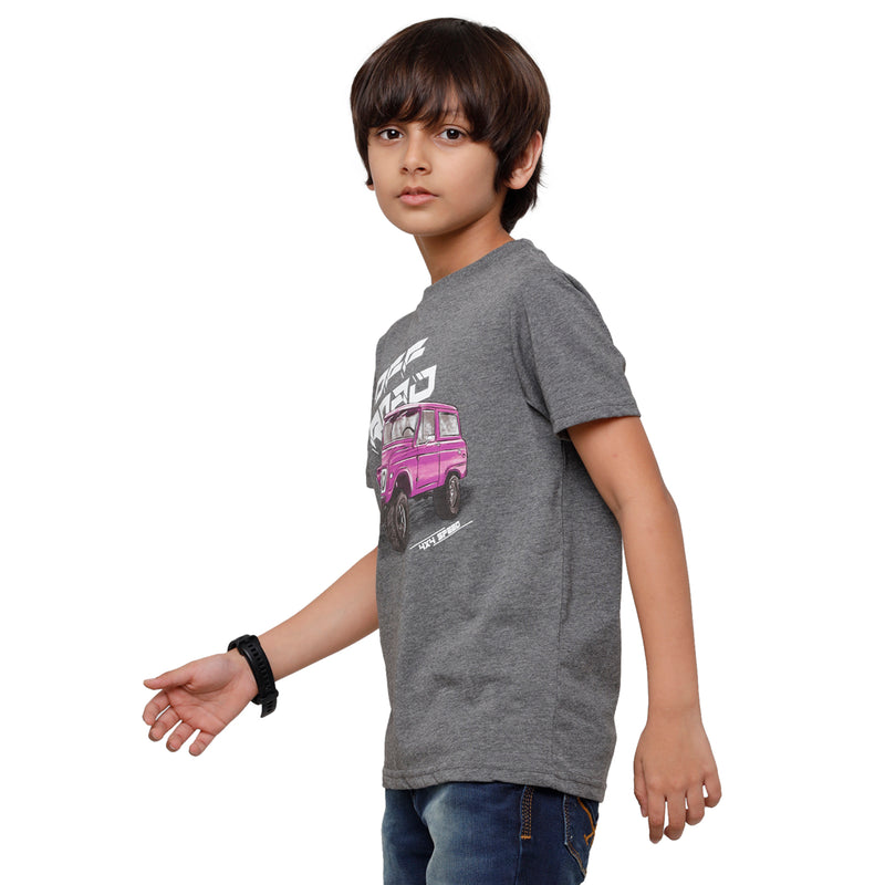Pack of 2 Pipin Boys T-shirt Grey Melange & Steel Grey