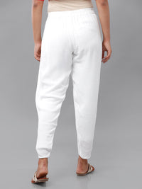 De Moza Women's Cowl Pant Offwhite