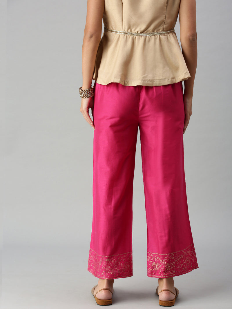 De Moza Women’s Palazzo Fuchsia