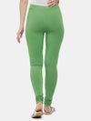 De Moza Ladies Churidar Leggings Solid Cotton Light Green - De Moza