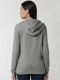 De Moza Ladies Sweat Shirt Grey Melange - De Moza (4334995996735)