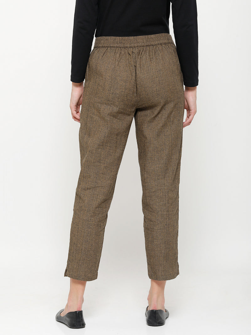 De Moza Ladies Straight Pant Mustard