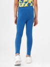 Kids – Girls Printed Ankle Leggings Navy Blue
