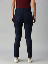 De Moza Women's Denim Jeans Pant Raw Blue