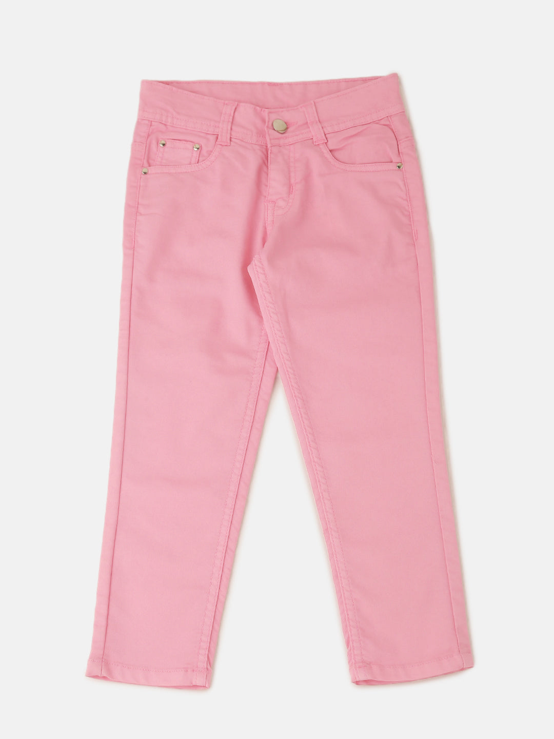 PIPIN Girls Jegging Solid Polyester Pink - De Moza