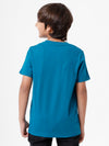 Kids - Boys Printed Half Sleeve T-Shirt Petrol 