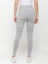 De Moza Ladies Active Wear Leggings Grey Melange